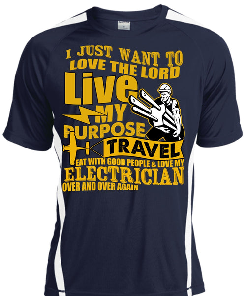 Love My Electrician T Shirt, Love The Lord T Shirt, Cool Shirt