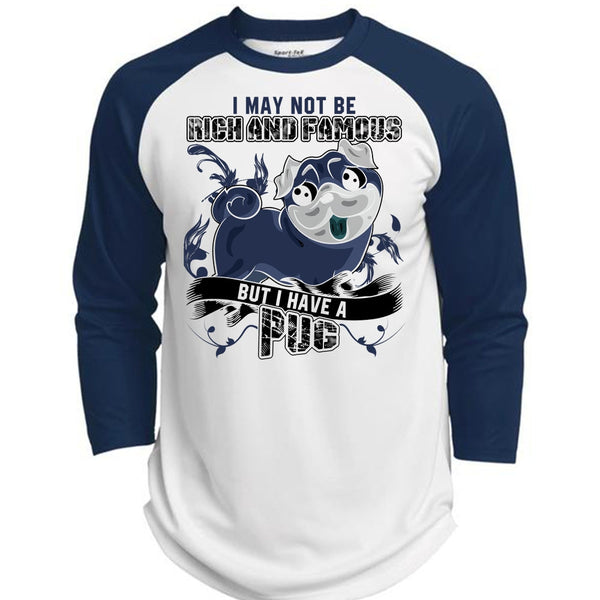 I Have A Pug T Shirt, I Love Pug T Shirt, Awesome T-Shirts  (Polyester Game Baseball Jersey)