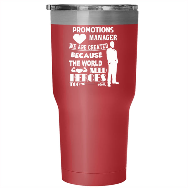 Promotions Manager Tumbler 30 oz Stainless Steel, Awesome Manager Travel Mug