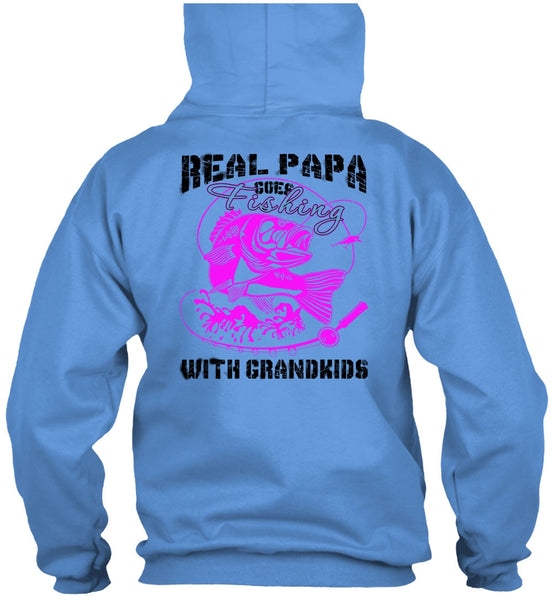 Real Papa Goes Fishing With Grandkids T Shirt, Being A Daddy T Shirt