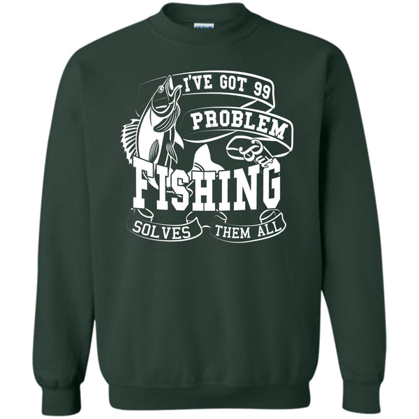 But Fishing Solves Them All T Shirt, Coolest Fishing Lover Sweatshirt