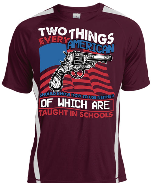 Two Things Every American T Shirt, Being A Gunner T Shirt, Cool Shirt