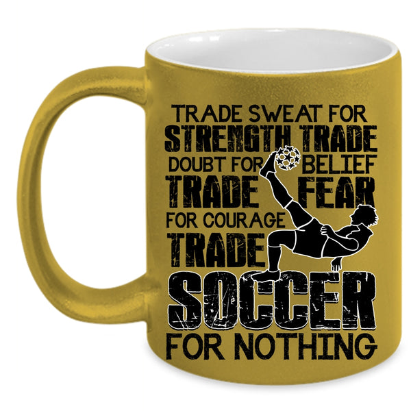 Funny Soccer Player Coffee Mug, Cool Soccer Accent Mug