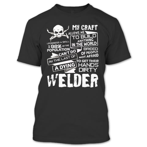 A black t-shirt with the shopify logo