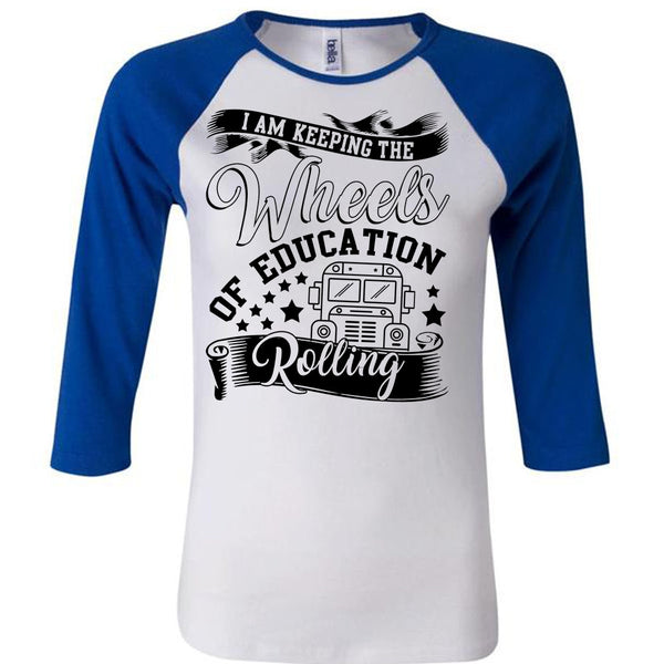 Wheels Of Education Rolling T Shirt, I Love Bus T Shirt, Awesome T-Shirts