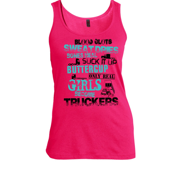 Only Rel Girls Become Truckers T Shirt, Truck Driver T Shirt, Awesome t-shirts