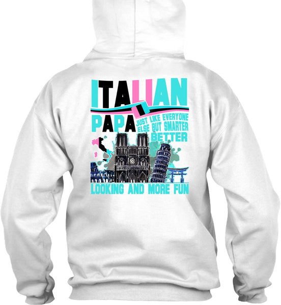 Italian Papa T Shirt, I Love Dad T Shirt