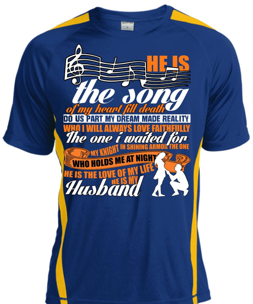 He Is The Song Of My Heart T Shirt, He Is My Husband T Shirt, Cool Shirt