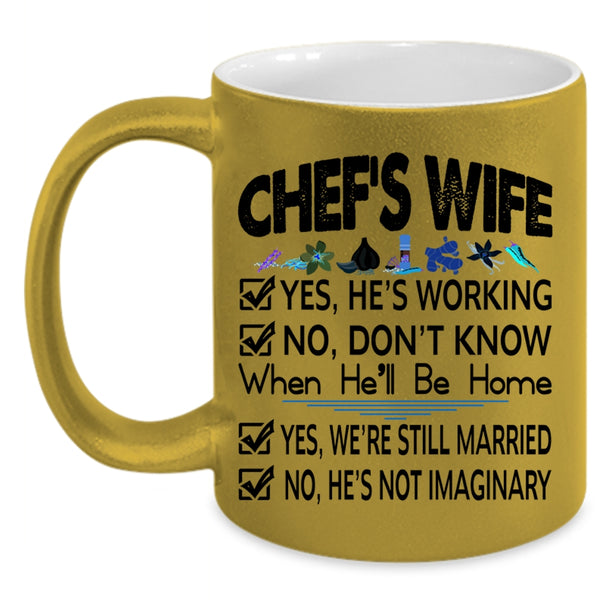 Lovely Gift For Chef's Wife Coffee Mug, Chef's Wife Accent Mug
