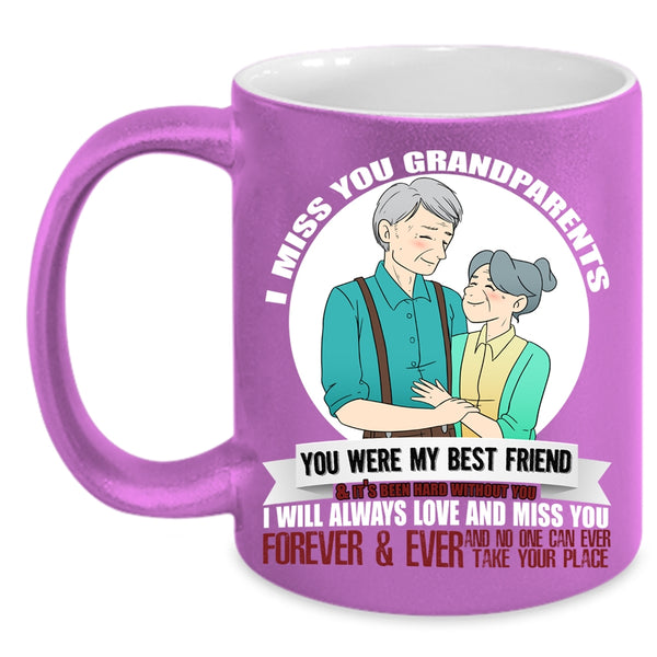 I Miss You Grandparents Coffee Mug, I Will Always Love And Miss You Coffee Cup
