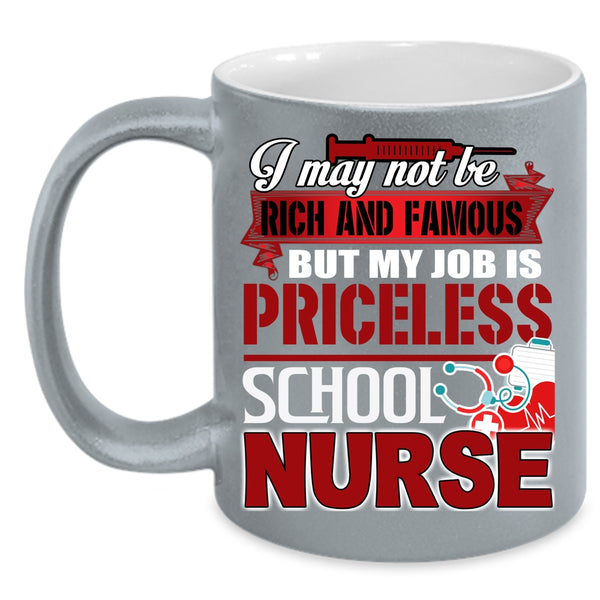 My Job Is Priceless School Nurse Coffee Mug, Cool School Nurse Coffee Cup