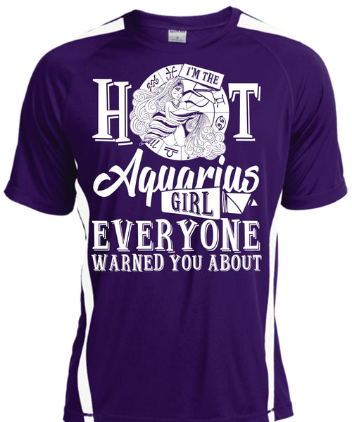 I'm The Hot Aquarius Girl T Shirt, I Love Aquarius T Shirt, Cool Shirt