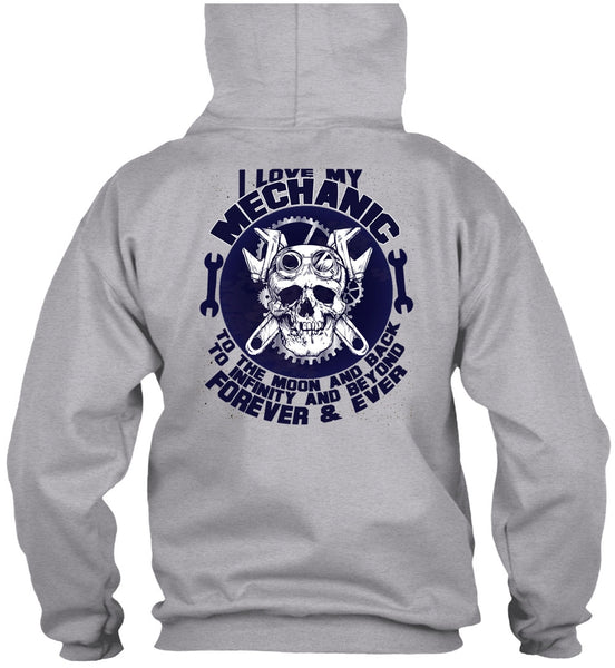 I Love My Mechanic T Shirt, Moon And Back T Shirt