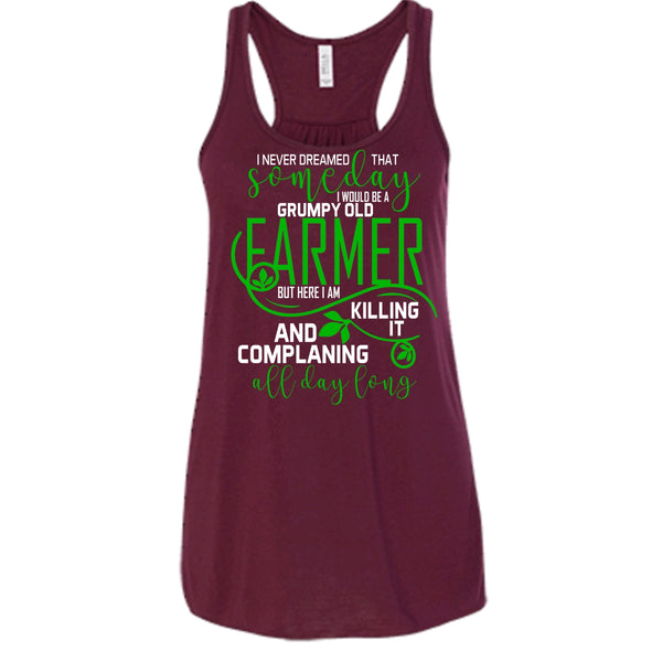 I'd Be A Grumpy Old Farmer T Shirt, Complaining All Day Long T Shirt, Cool T Shirt