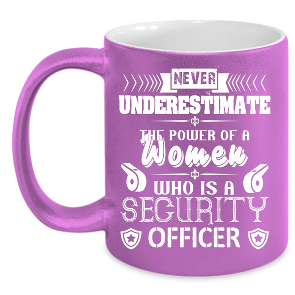 Power Of A Women Is A Security Officer Coffee Mug, My Wife Coffee Cup