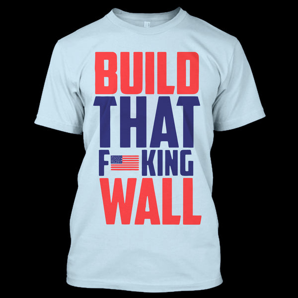 A black t-shirt with the shopify logo