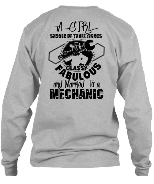 Married To A Mechanic T Shirt, I Love Mechanic T Shirt