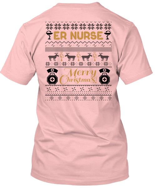ER Nurse Merry Christmas T Shirt, I Love Nursing T Shirt