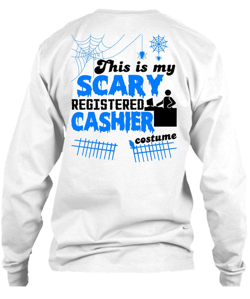 This Is My Scary Registered Cashier Costume T Shirt, Wait For Halloween T Shirt