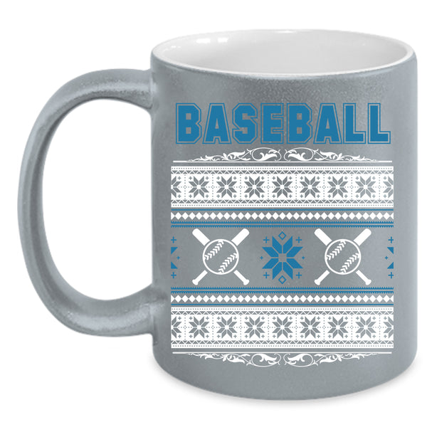 Baseball Coffee Mug, Christmas Humor  Coffee Cup