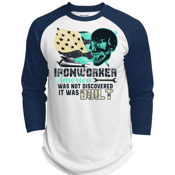 Ironworker America T Shirt, I Love Ironworker T Shirt, Awesome T-Shirts  (Polyester Game Baseball Jersey)