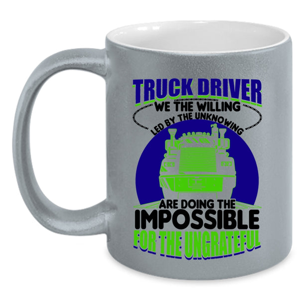 Cute Gift For Truck Driver Coffee Mug, Truck Driver Accent Mug