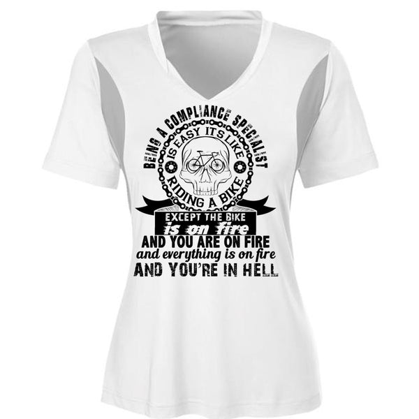 Being A Compliance Specialist Is Easy It's Like Riding A Bike T Shirt, Loving T Shirt