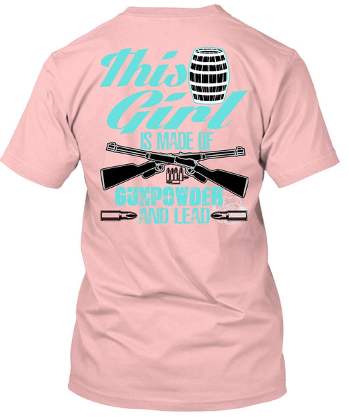 This Girl Is Made Of Gunpowder T Shirt, I Love Veteran T Shirt