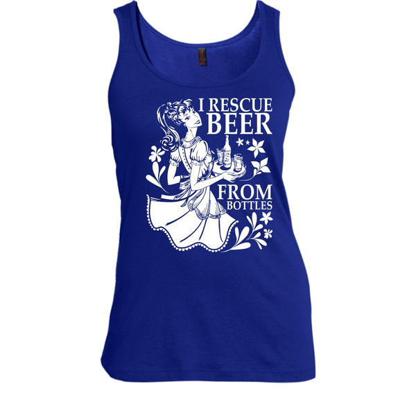 I Rescue Beer From Bottles T Shirt, Coolest Beer Drinker Tank Top