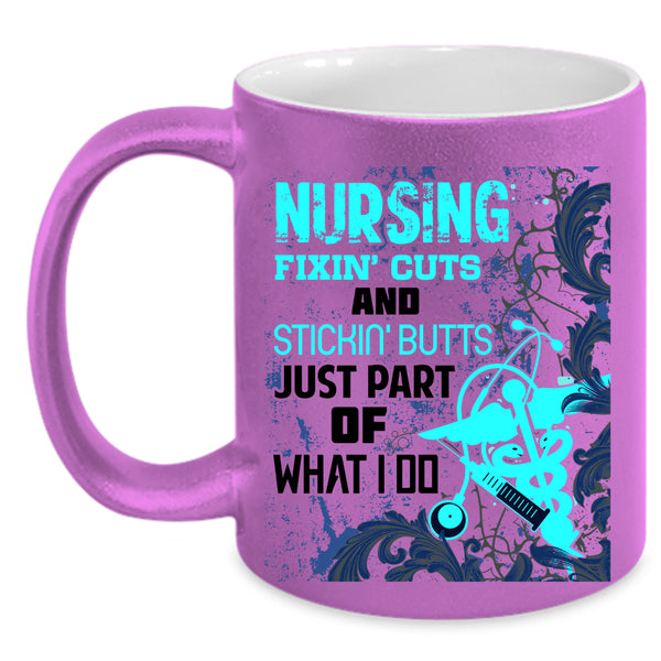 Cute Gift For Nurses Coffee Mug, Nursing Accent Mug