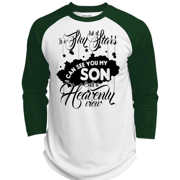 I Can See You My Son T Shirt, I Love Son T Shirt, Awesome T-Shirts  (Polyester Game Baseball Jersey)