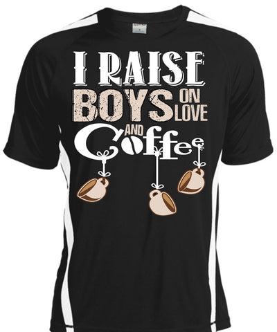 A black t-shirt with the shopify logo