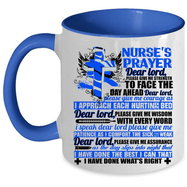 Best Gift For Nurses Coffee Mug, Nurse's Prayer Accent Mug