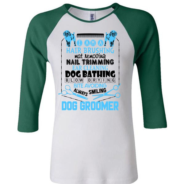 Always Smiling Dog Groomer T Shirt, I Love My Dog T Shirt, Awesome T-Shirts