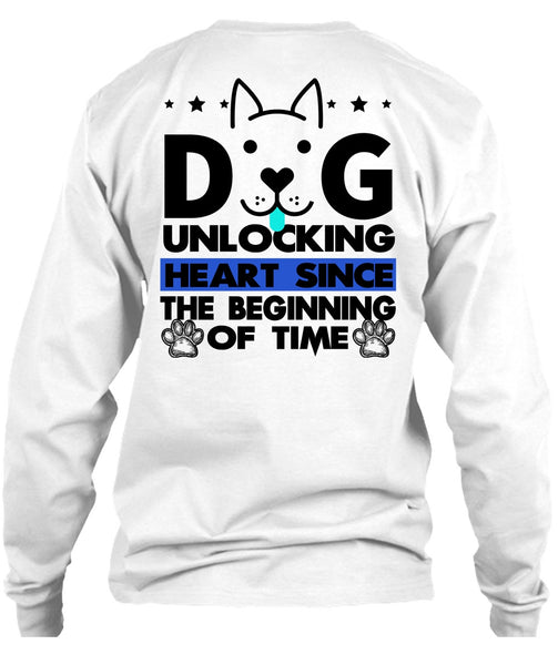 Dog Unlocking Heart T Shirt, I Love My Dog T Shirt