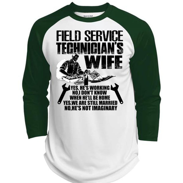 Field Service Technician's Wife T Shirt, I Love Police T Shirt, Awesome T-Shirts  (Polyester Game Baseball Jersey)
