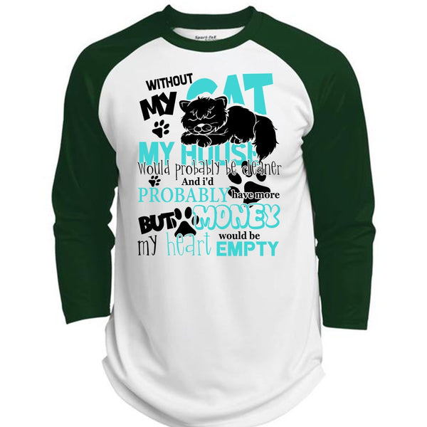 My House Would Probably Be Cleaner T Shirt, I Love My Cat T Shirt, Awesome T-Shirts  (Polyester Game Baseball Jersey)