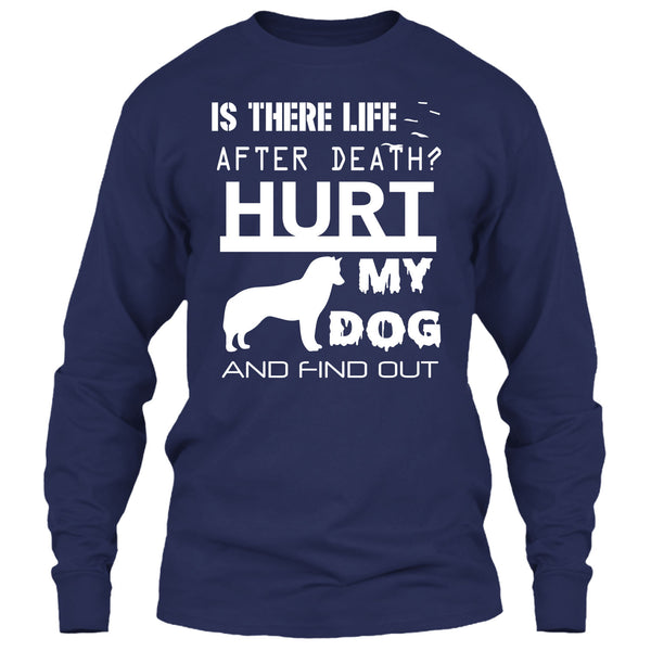 Is There Life After Death T Shirt, Hurt My Dog And Find Out T Shirt
