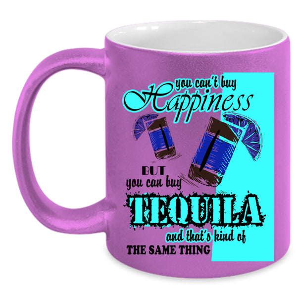 I Love Wine Coffee Mug, Tequila Make Me Happy Accent Mug