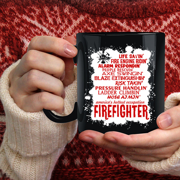Firefighter Coffee Mug, Cute Gift For Firefighter Coffee Cup