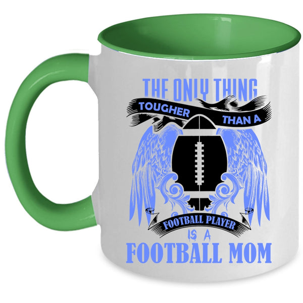 Football Mom Coffee Mug, Football Player Accent Mug