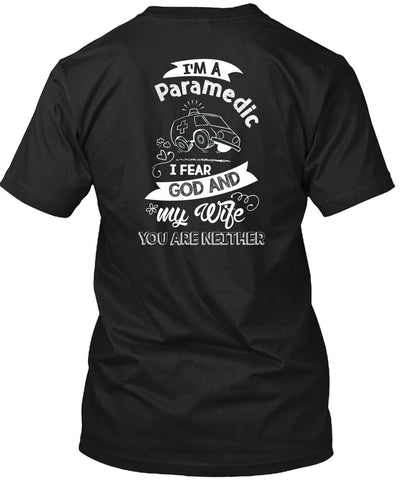 A black t-shirt with the shopify logo