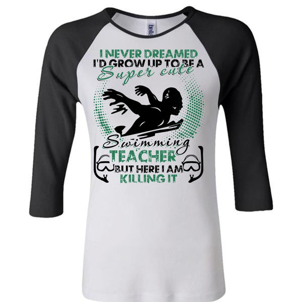 Cute Swimming Teacher T Shirt, I Love Swimming T Shirt, Awesome T-Shirts