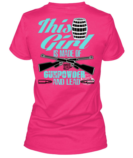 This Girl Is Made Of Gunpowder T Shirt, I Love Veteran T Shirt