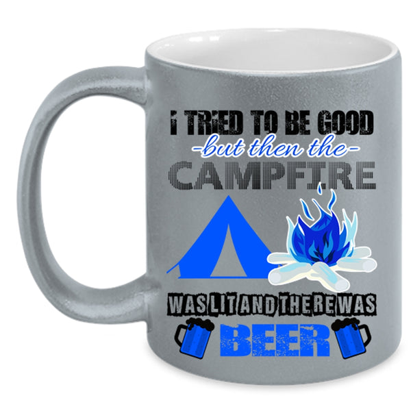 There Was Beer Coffee Mug, Campfire Was Lit Accent Mug