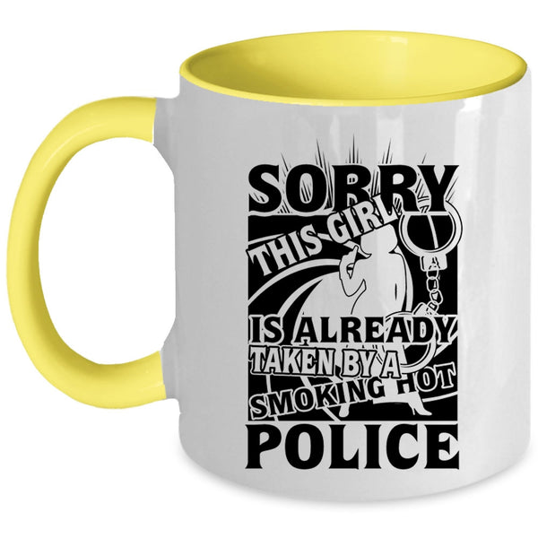 Cool Wife Coffee Mug, This Girl Is Already Taken By A Hot Police Accent Mug