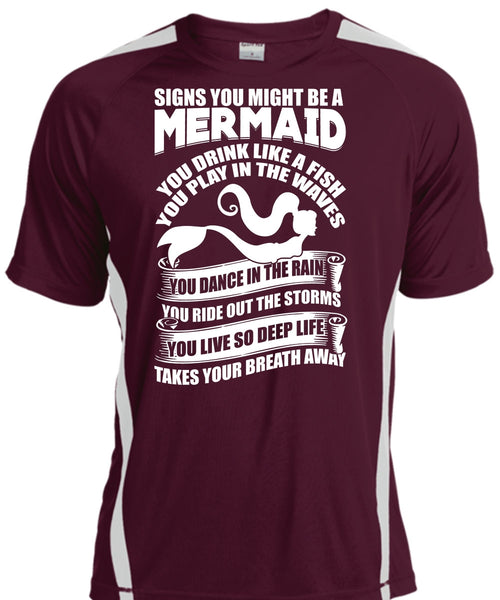 Signs You Might Be A Mermaid T Shirt, Being A Fisher T Shirt, Cool Shirt