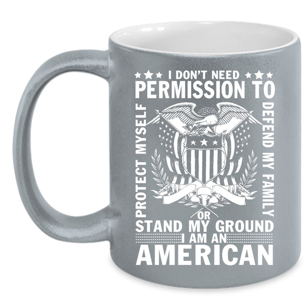 I Am An American Coffee Mug, American Flag Coffee Cup