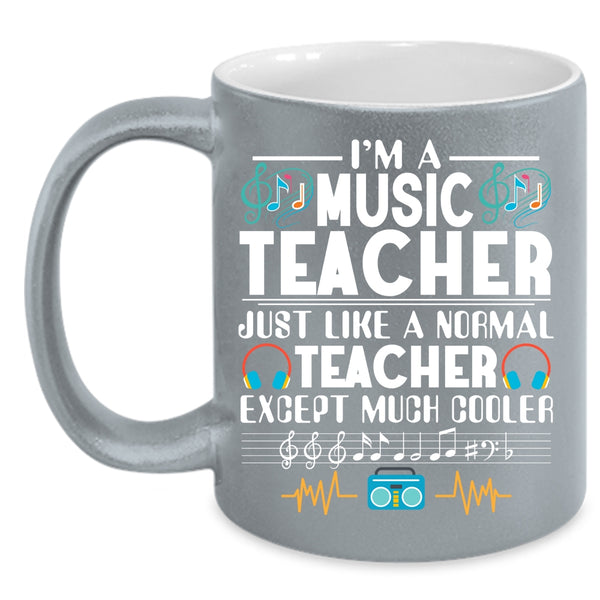 I'm A Music Teacher Coffee Mug, Awesome Teacher Coffee Cup