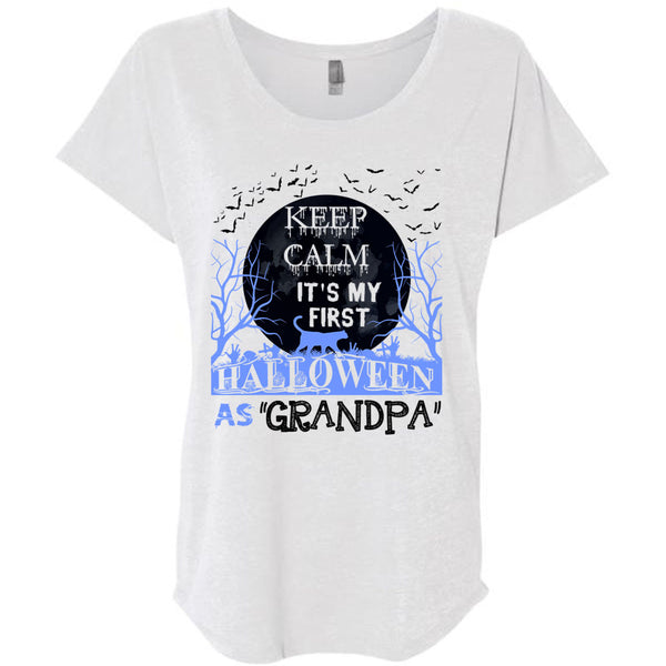 Keep Calm It's My First Halloween As Grandpa T Shirt, Wait For Halloween T Shirt, Awesome T-Shirts